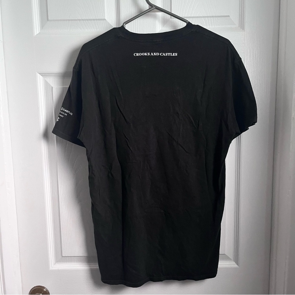 Crooks & Castles t shirt medusa graphic logo tee short sleeve black men medium - Picture 4 of 4